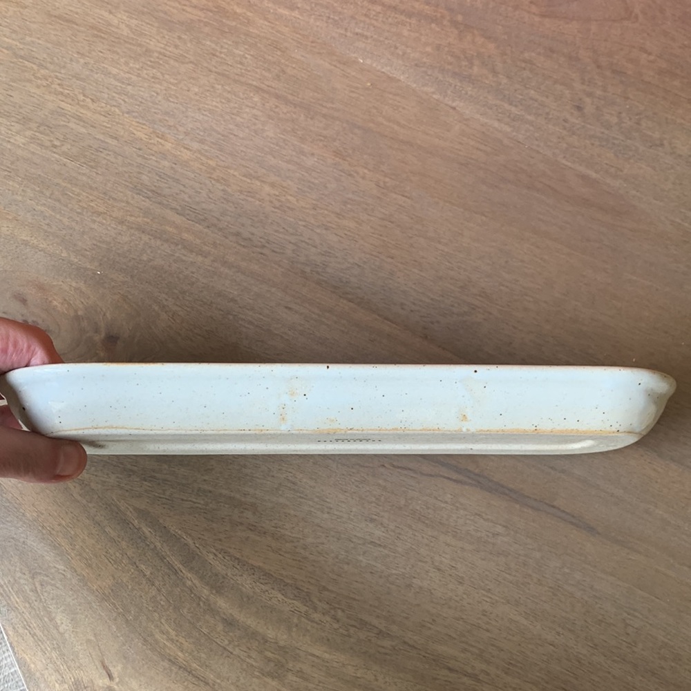 Pottery Barn ceramic speckle glaze tray/dish - Picture 6 of 8